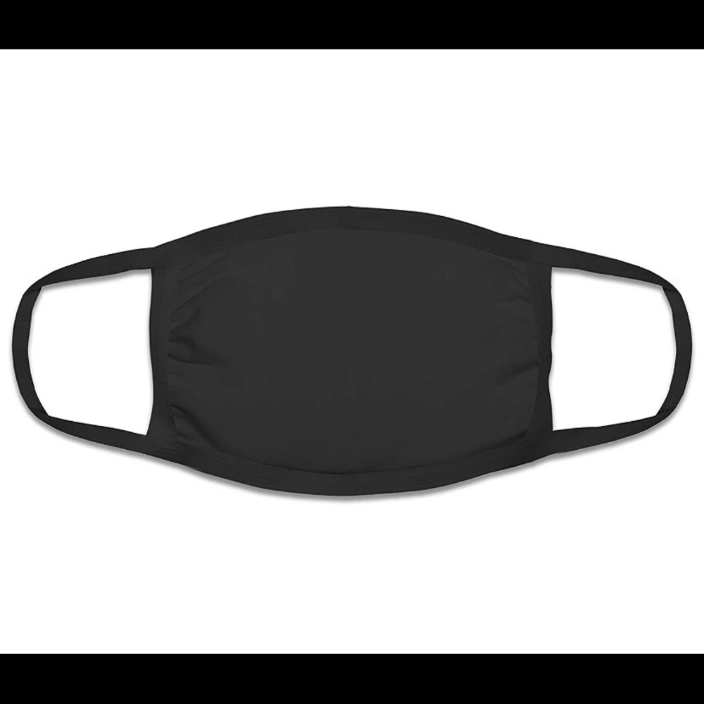 NEW Fruit of The Loom 5 pack Black Mask